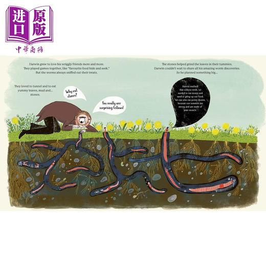 【中商原版】达尔文的超级蠕虫奇观 Darwin's Super-Pooping Worm Spectacular 英文原版儿童科普绘本动物知识百科图画书 精装 商品图1