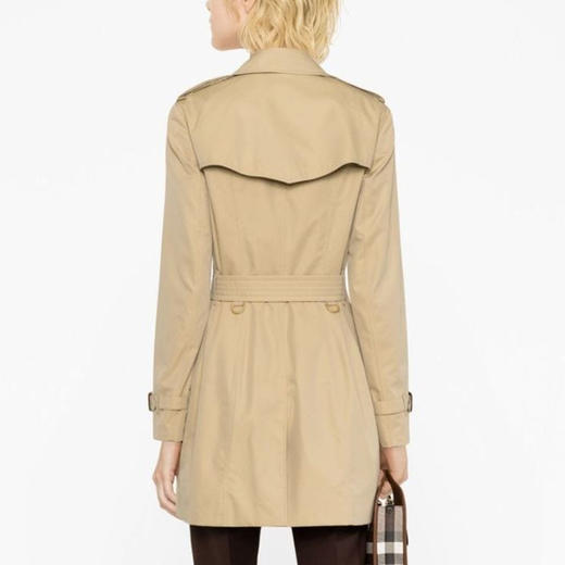 BURBERRY 巴宝莉 女士棉质切尔西版型风衣 卡其色 8032081 A1366 商品图2