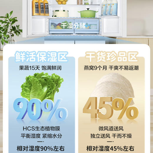 海尔（Haier）冰箱  BCD-460WGHTD45W9U1 商品图6