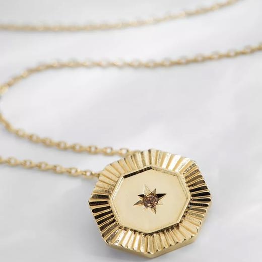北京仓｜Louise Damas-Glowing Medal- 八芒星 金色 项链［法国设计师］ 商品图4
