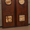 清 红木镶楠木嵌云石天圆地方挂屏（一对） 商品缩略图3