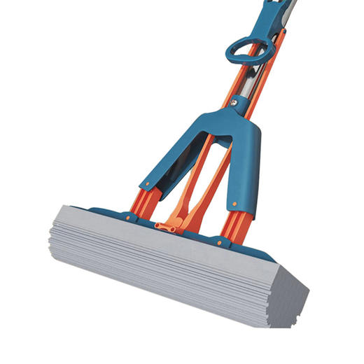 【自营】好司净 对折式胶棉拖把 强力吸水 蓝色 1拖2胶头 商品图1