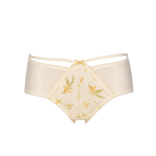 都市丽人薄透丝滑纯色蕾丝+网布三角女士内裤纯色内裤LP32M6 商品图8