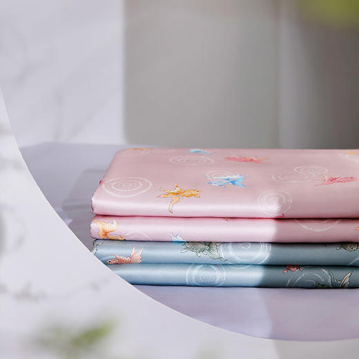 【皇锦】桑蚕丝印花儿童小被-涟涟有鱼HJ11661 商品图3