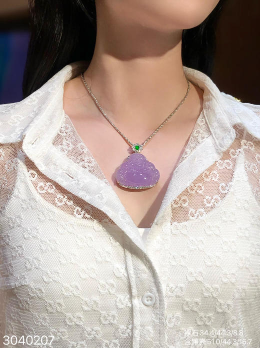 高冰粉紫佛公吊坠【3040207】具体价格微信咨询 商品图4