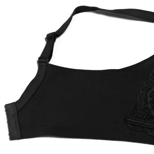 都市丽人自然舒适A杯适穿蕾丝无金属内衣加厚款3/4杯常规文胸无钢圈三排扣LB3AA3 商品图5