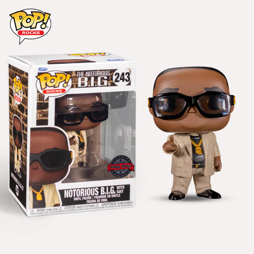 Funko POP! Rocks Biggie Notorious 音乐摇滚明星声名狼藉先生限定款手办公仔摆件 56355 商品图2