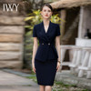 IWY/夏季藏青色西装套裙女薄款职业正装高级感商务通勤上班面试工作服CS1818 商品缩略图1