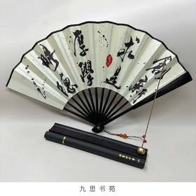 2023檀木扇香插黄铜摆件套盒