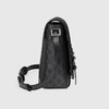【一】GUCCI 古驰 男士 GG Supreme帆布单肩邮差包 黑色 658542 KGDHN 1000 商品缩略图1