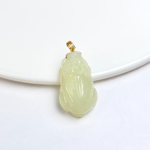 18K和田玉吊坠 商品图0