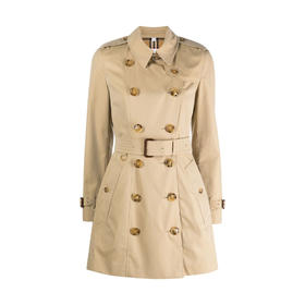 BURBERRY 巴宝莉 女士棉质切尔西版型风衣 卡其色 8032081 A1366