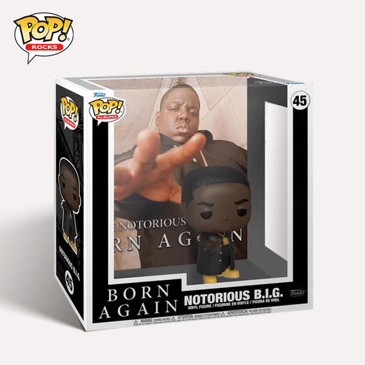 Funko POP! Albums The Notorious B.I.G.《Born Again》专辑系列音乐明星声名狼藉先生公仔手办摆件 67449 商品图1