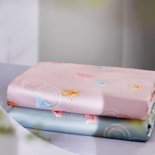 【皇锦】桑蚕丝印花儿童小被-涟涟有鱼HJ11661 商品图2