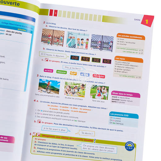 【中商原版】法文原版 青少儿法语教材 Explore 2 学生用书 A1 A2 Explore 2 Livre de leleve A1 A2 商品图3