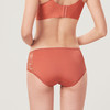 都市丽人薄透丝滑纯色蕾丝+网布低腰平角女士内裤纯色内裤新年本命年红品YP32A3 商品缩略图2