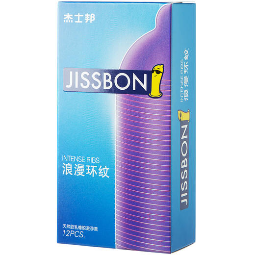 杰士邦 浪漫环纹避孕套 12只/24只装 立体环纹 商品图3