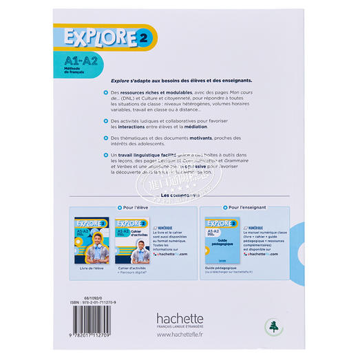 【中商原版】法文原版 青少儿法语教材 Explore 2 学生用书 A1 A2 Explore 2 Livre de leleve A1 A2 商品图1