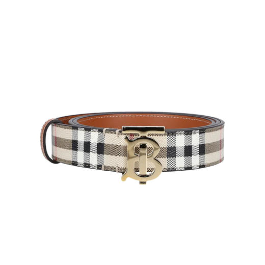 【一】BURBERRY 巴宝莉 女士复古格纹TB专属标识腰带 格子 8070410 A1191 商品图0