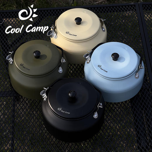 COOLCAMP酷乐户外露营烧水壶便携野餐煮水泡茶壶0.9L铝合金咖啡壶 商品图0