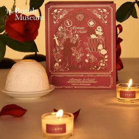 大英博物馆莎士比亚系列 罗密欧与朱丽叶香薰蜡烛 香氛小夜灯摆件（4只蜡烛装）