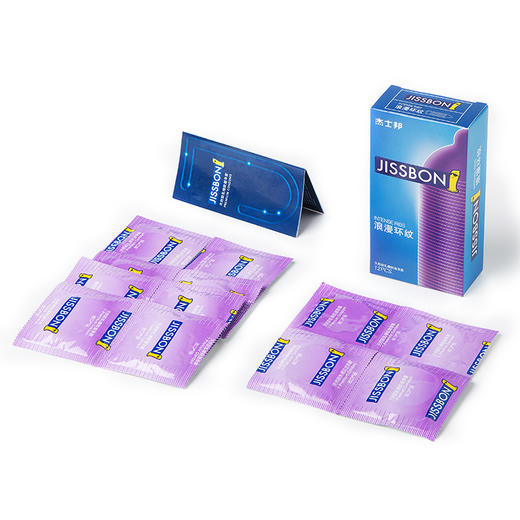 杰士邦 浪漫环纹避孕套 12只/24只装 立体环纹 商品图4