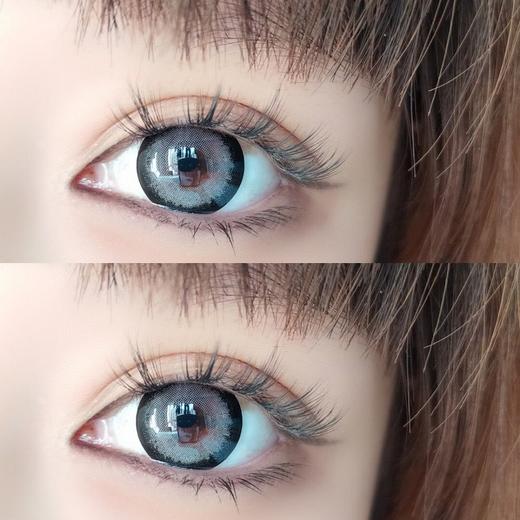 E-lensstyle【小恶魔灰】日抛 复古大直径高光款 一整个大灰灯泡 商品图1