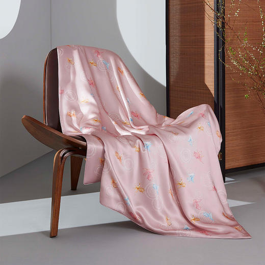 【皇锦】桑蚕丝印花儿童小被-涟涟有鱼HJ11661 商品图0