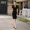 IWY/高级感黑色西装半裙女夏时尚气质房地产销售工作服职业套装CS1819 商品缩略图2