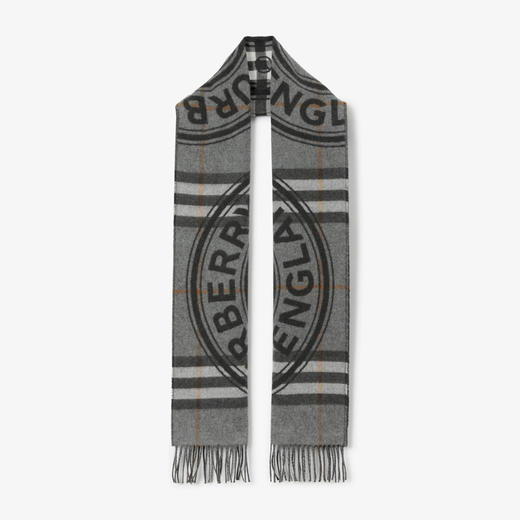 BURBERRY 巴宝莉 女士蒙太奇印花格纹羊绒围巾 格子 8061148 A1391 商品图0