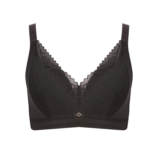 都市丽人完美包容C杯适穿蕾丝无金属内衣薄款3/4杯常规文胸软钢圈四排扣新年本命年红品YB3AA8 商品图10