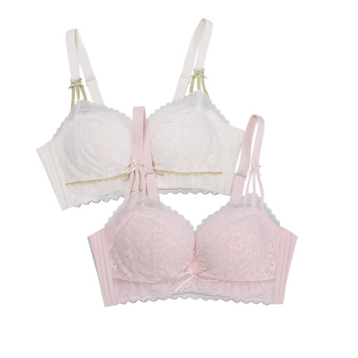 美季美优H花卉蕾丝中厚杯文胸W352A02 商品图4