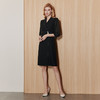 EITIE爱特爱气质高级通勤西装领收腰显瘦OL黑色连衣裙秋季新款C2307234 商品缩略图3