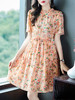 WWM-69398女装夏款69398木耳边小个子真丝印花桑蚕丝连衣裙 商品缩略图2