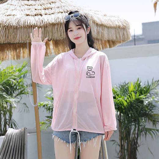 「清凉出行！数款可选」冰丝防晒衫女2023年夏季新款长袖薄外套空调罩衫宽松网红防晒衣上衣 商品图3