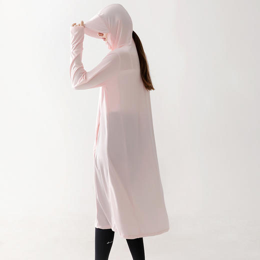 「五色可选！全身加长款」全身遮阳冰丝防晒衣女2023夏季新款连帽长款过膝防晒服薄外套上衣 商品图2