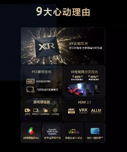 Sony/索尼 XR-75X90L 75英寸 游戏电视4K超清120Hz高刷XR芯片1537 商品图3