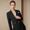 LadySElite黑色西装套装女2022新款OL风通勤修身纯色高端西服外套 商品缩略图1