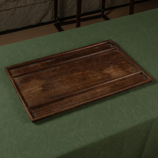 清 红木三屉文房盘 商品图4