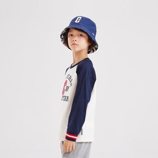 CONVERSE 匡威 秋 大童小童 长袖T恤 CNVB-AG-F126 商品图1