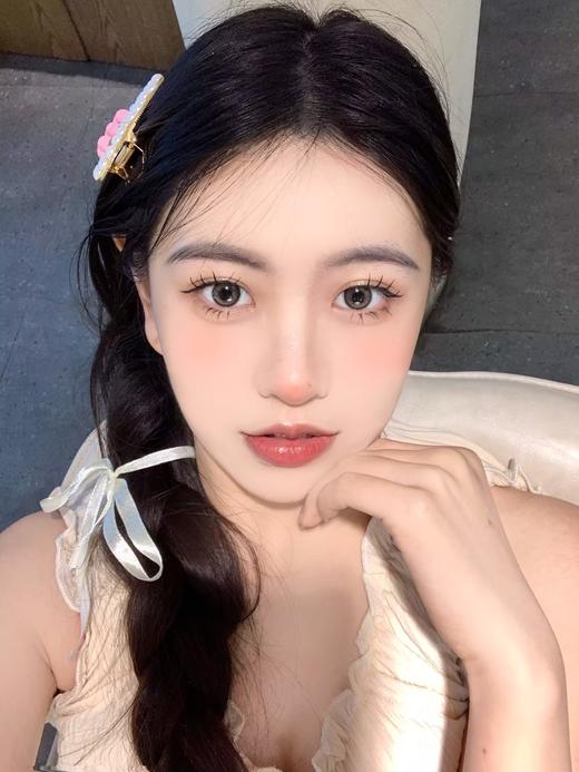 kaylens日抛 春桃姬 棕/灰/蓝/粉 14.2mm  非离子  有同款月抛 商品图3