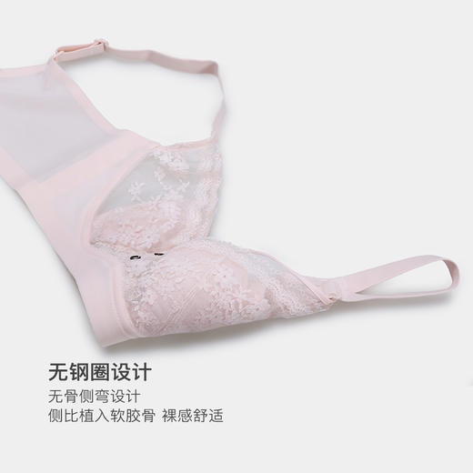 美季美优T/S碎花水晶杯文胸B/C  W352B08 商品图3