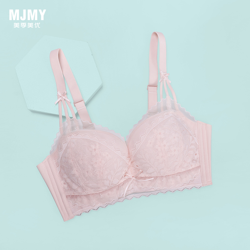 美季美优H花卉蕾丝中厚杯文胸W352A02