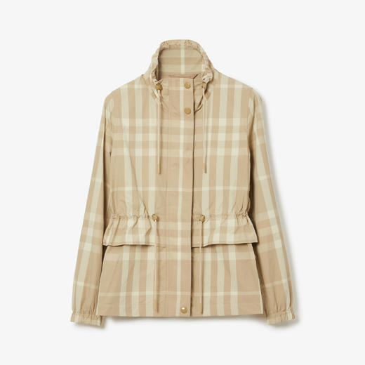 BURBERRY 巴宝莉 女士格纹尼龙高领夹克外套 格子 8067823 A7464 商品图0