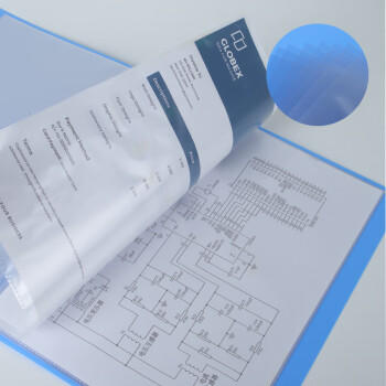 天章 （TANGO）A4/60页资料册/插袋文件册/活页文件夹/文件收纳袋/学习资料收纳袋/办公用品 蓝色 0186 商品图7