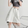 【多色可选！好裤不挑人】纯棉水洗短裤女，夏季新款，宽松直筒工装裤，休闲运动五分中裤。舒适透气，吸汗排湿，防蚊虫叮咬。时尚百搭，展现辣妹风范。 商品缩略图11