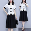 款中式盘扣设计复古气质，修身衬衫半身裙两件套AHM-yzy2670 商品缩略图0