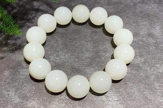 【传藏系列】糖羊脂白玉手串 商品图4