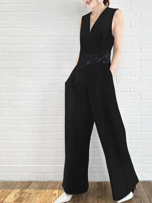 TYNVIE 小露背修身连体裤 商品图1