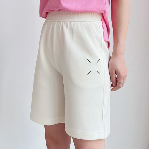 活力满满ins马吉风松紧腰阔腿五分中裤夏季纯色休闲卫裤 商品图5